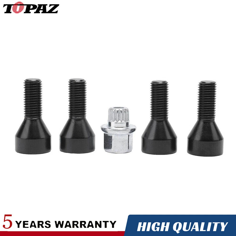 M12 x 1.5 Car Security Locking Wheel Bolts for BMW E46 E82 E85 E87 E61 E90