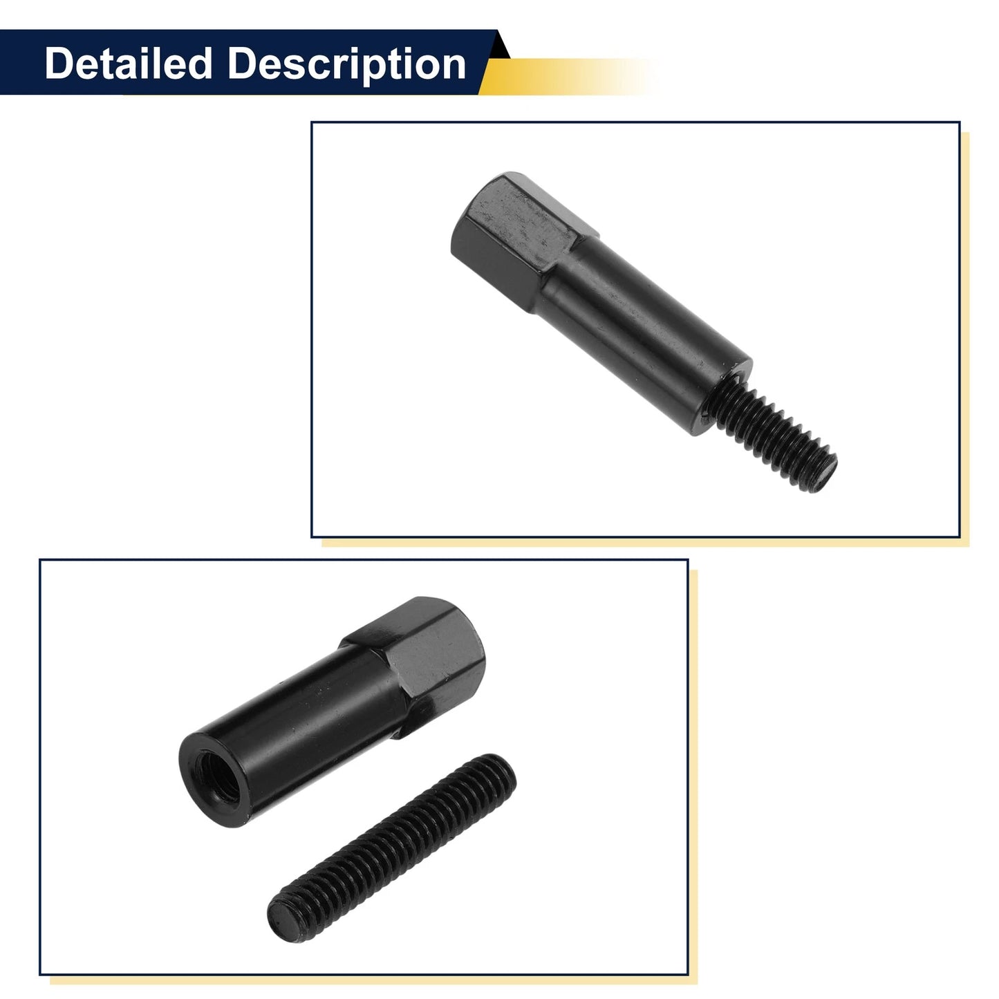 Valve Cover Hold Down Kit 7Pcs for Jeep CJ7 (1976-1986) Black Metal