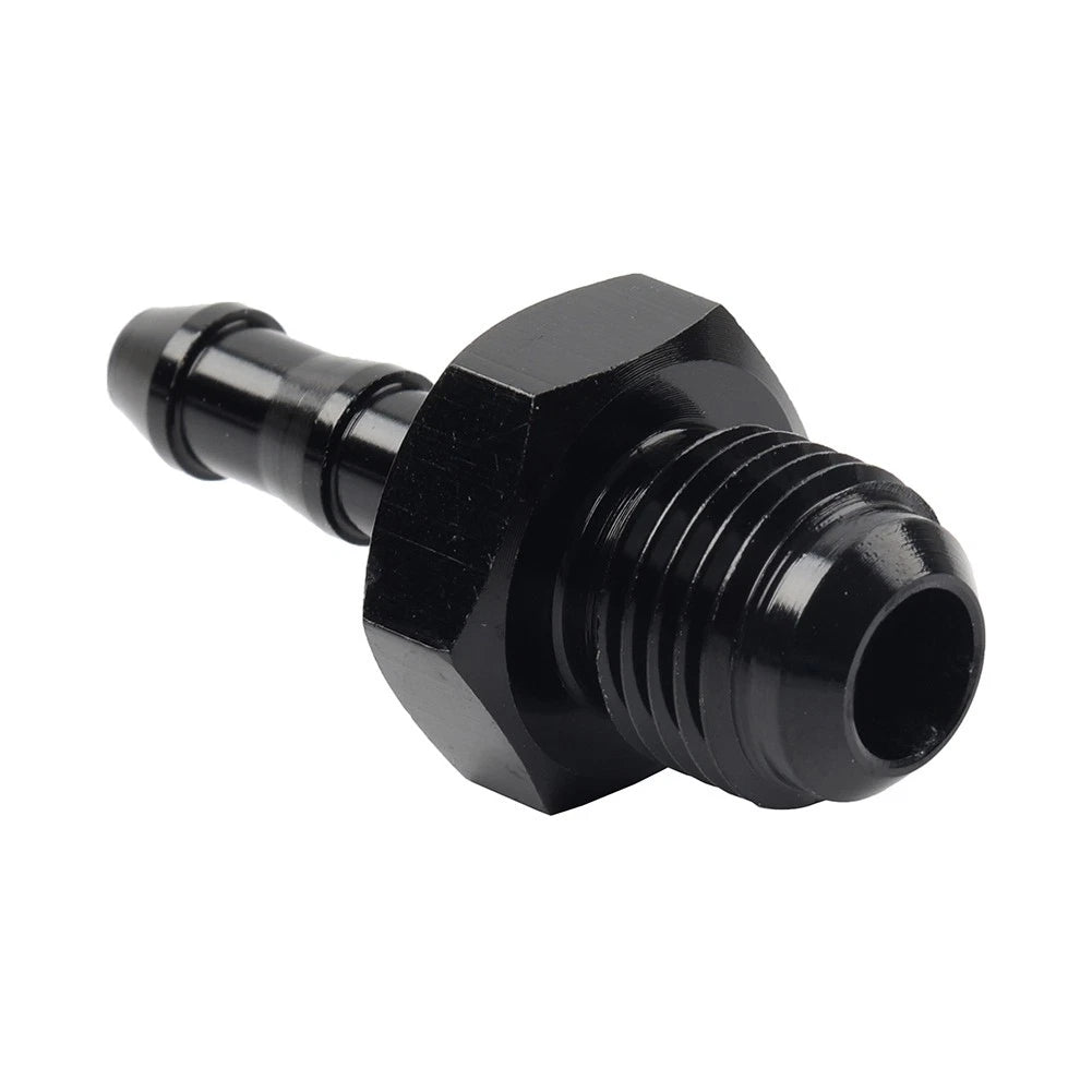 6AN Male to 3/8" Barb Push Lock Fitting Oil Fuel Hose Adapter for Car
