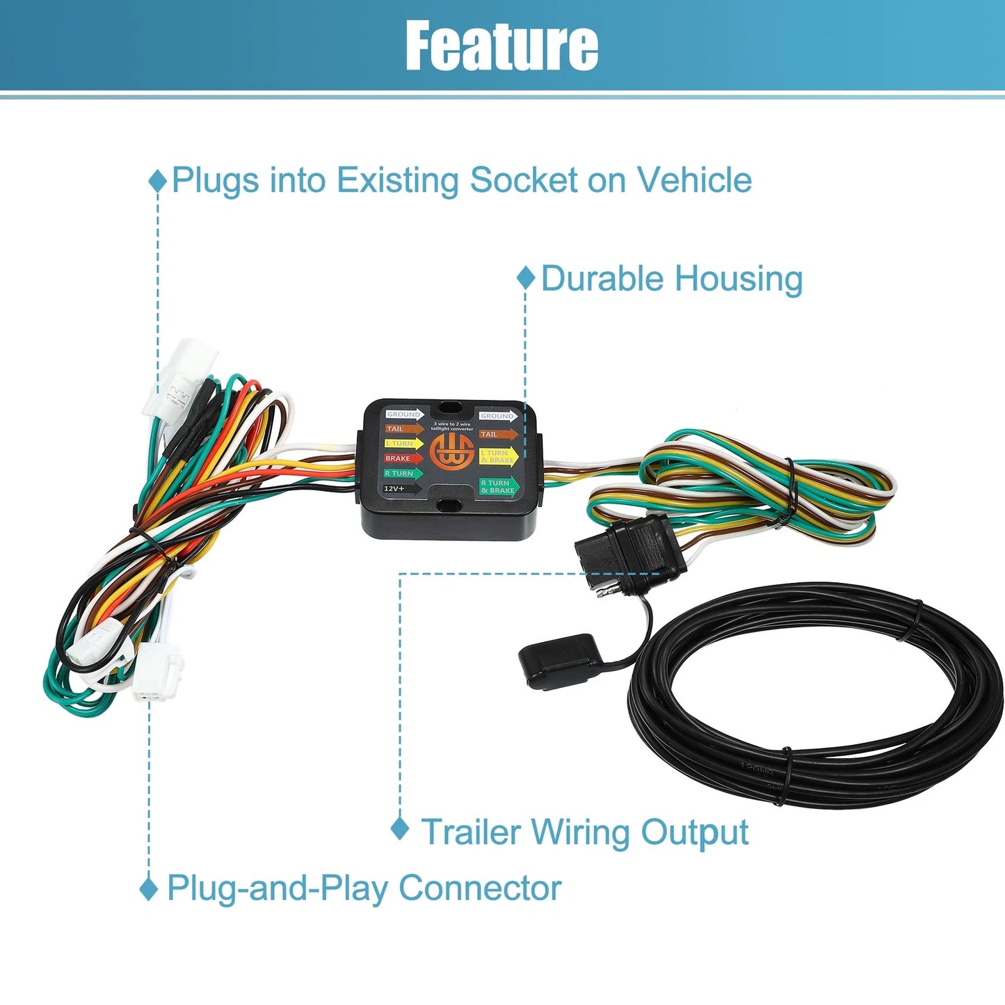 4-Pin Trailer Wiring Harness for Toyota RAV4 (2019-2020)