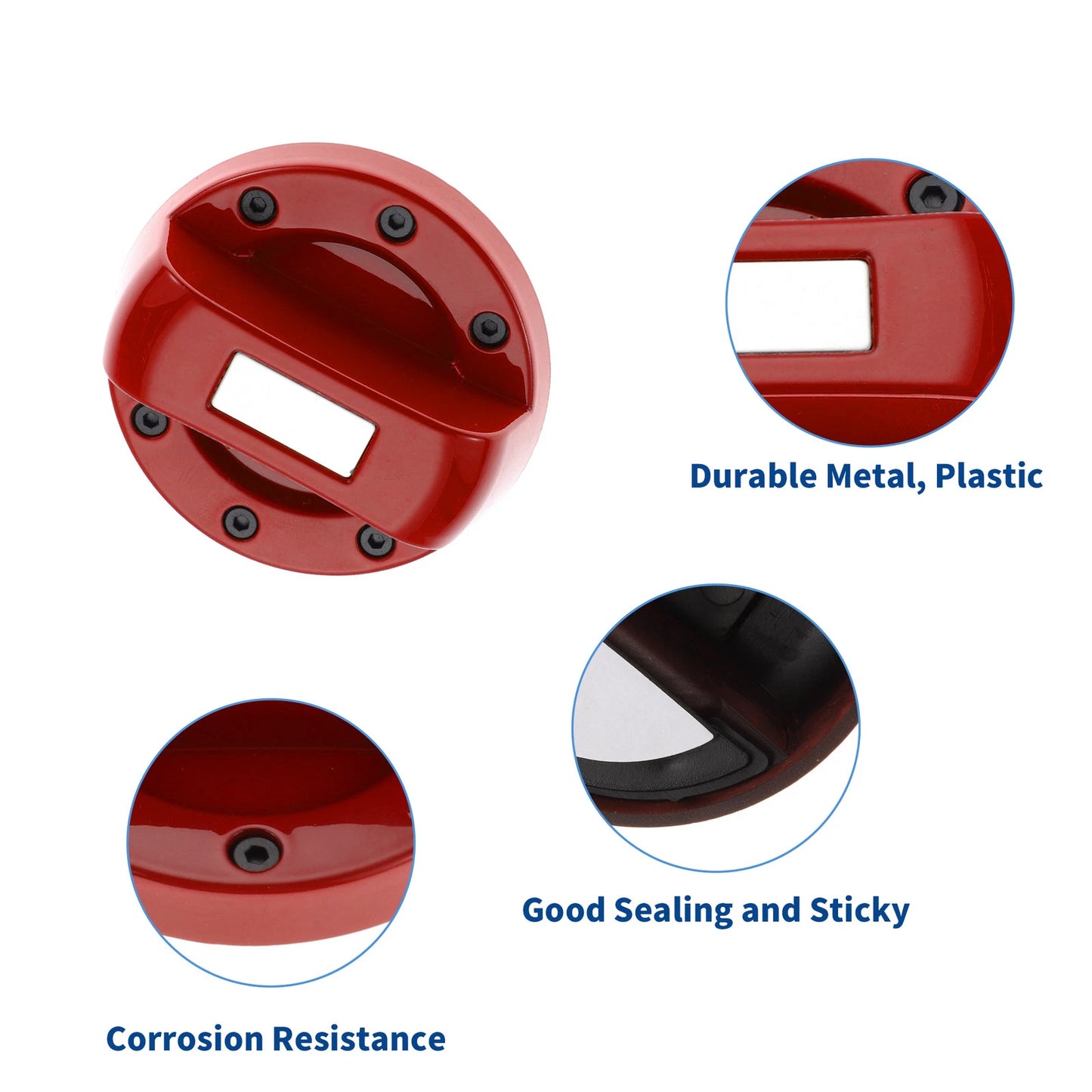 Red Gas Fuel Tank Cap Cover Trim Sticker for Suzuki Jimny (1998-2023)