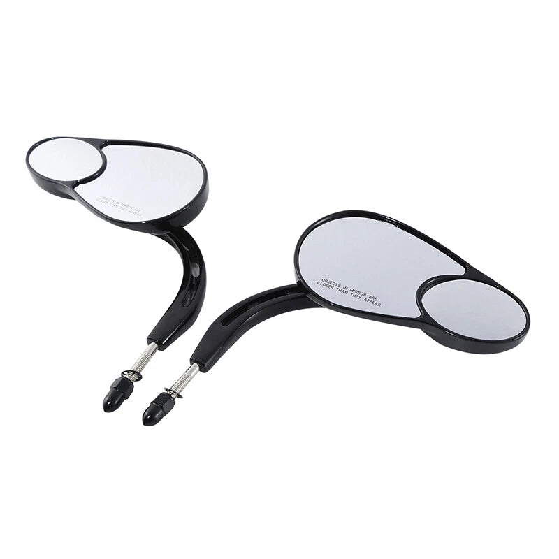 Rearview Mirrors Black for Harley Electra Road Glide Heritage Softail Fatboy