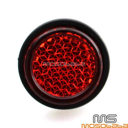 4X Motorcycle License Plate Reflectors for Universal Fit