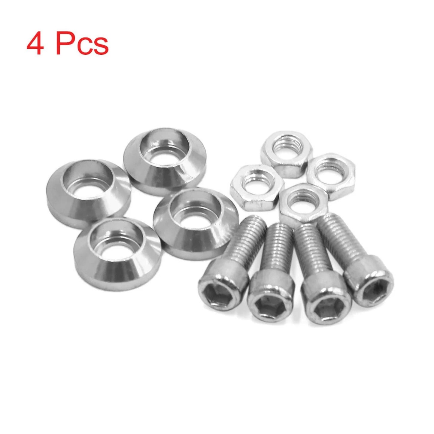 4Pcs Windscreen License Plate M6 Bolts Screw for Universal Motorcycle