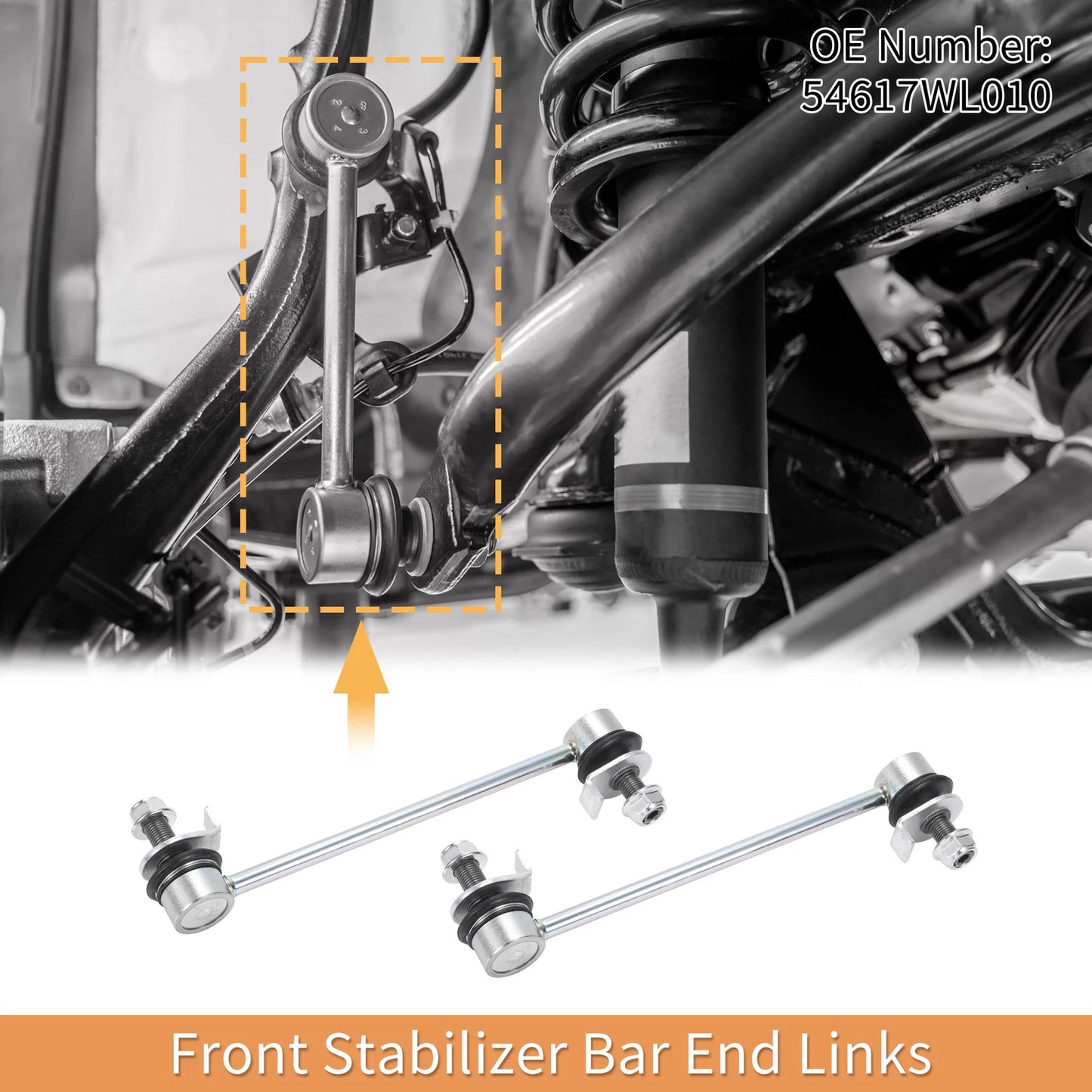 Front Stabilizer Sway Bar Links for Nissan Elgrand (2002-2010)