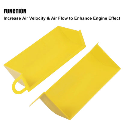 Hood Scoop Dynamic Cold Air Intake for BMW E90/91 Yellow