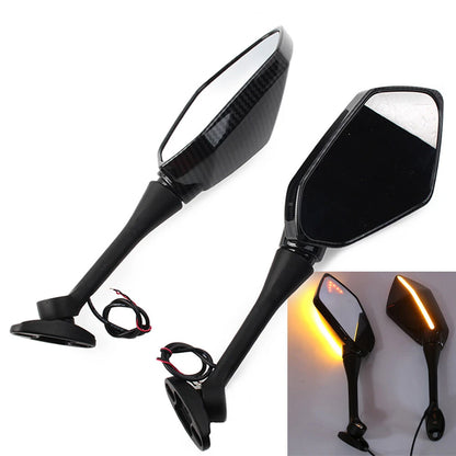 LED Turn Signal Side Mirrors for Honda CBR600RR CBR1000RR (2004-2007)