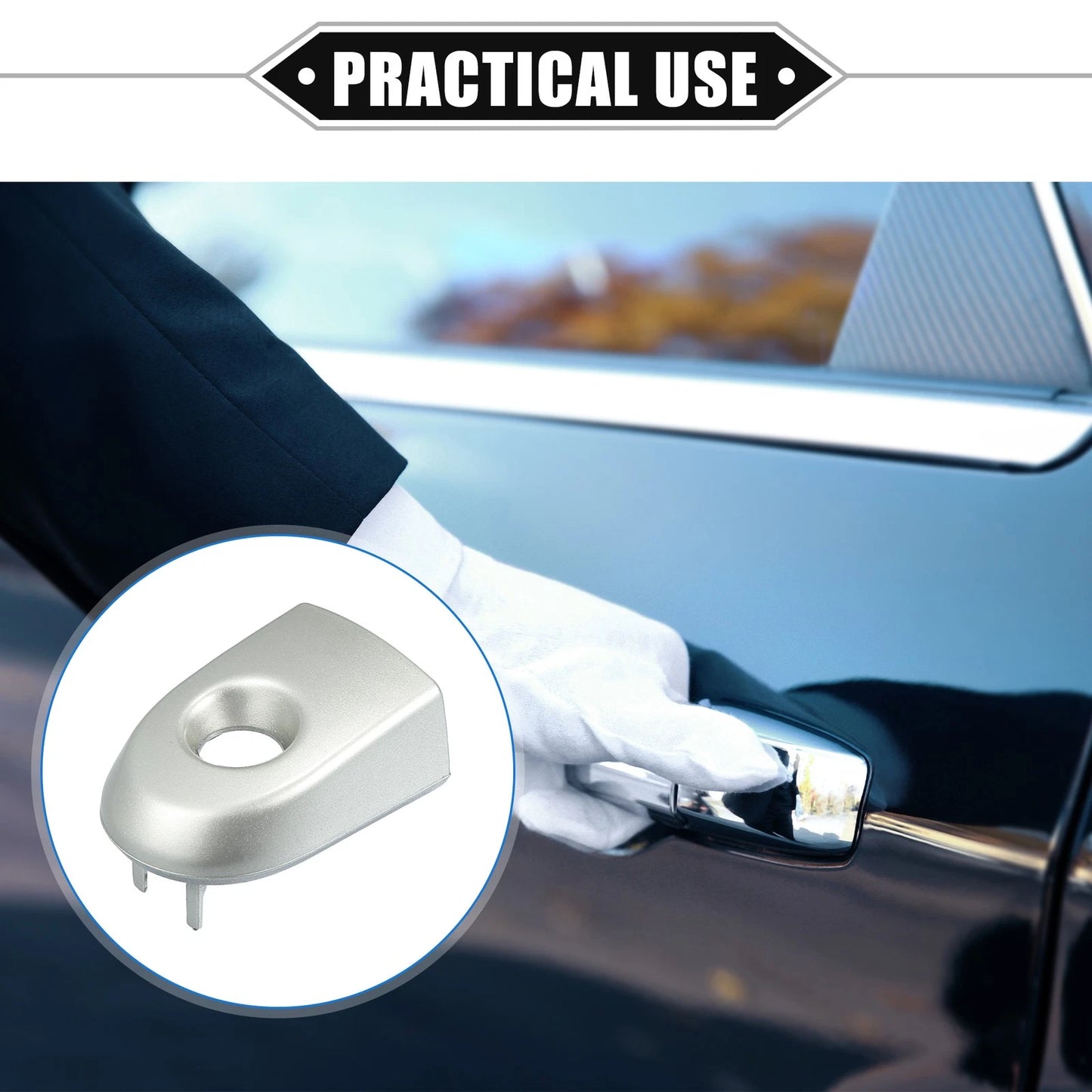 Left Right Door Handle Cap Covers for Nissan Versa (2007-2012)