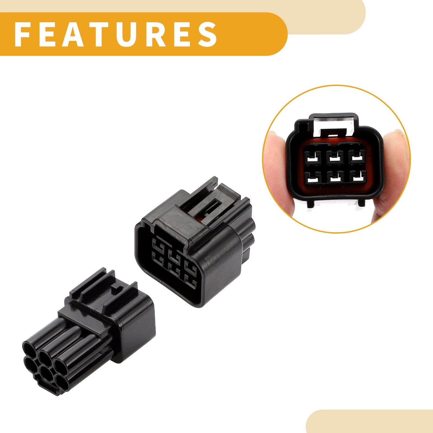 6 Pin Ignition Coil Connector Plug for Ford Mondeo (2000-2007)