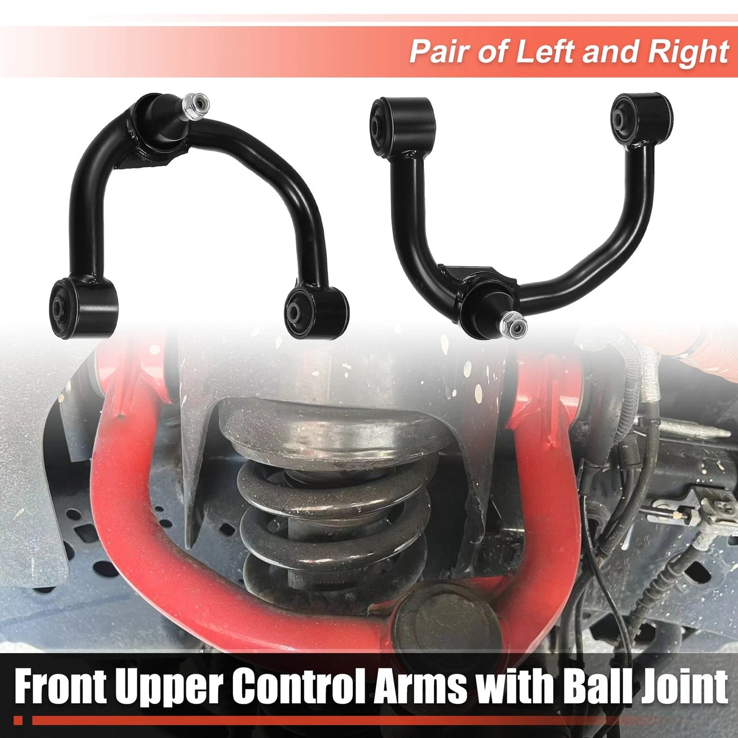 Front Upper Control Arm 2 x for Ford F150 (2004-2022) w/ Ball Joint Lift Kit