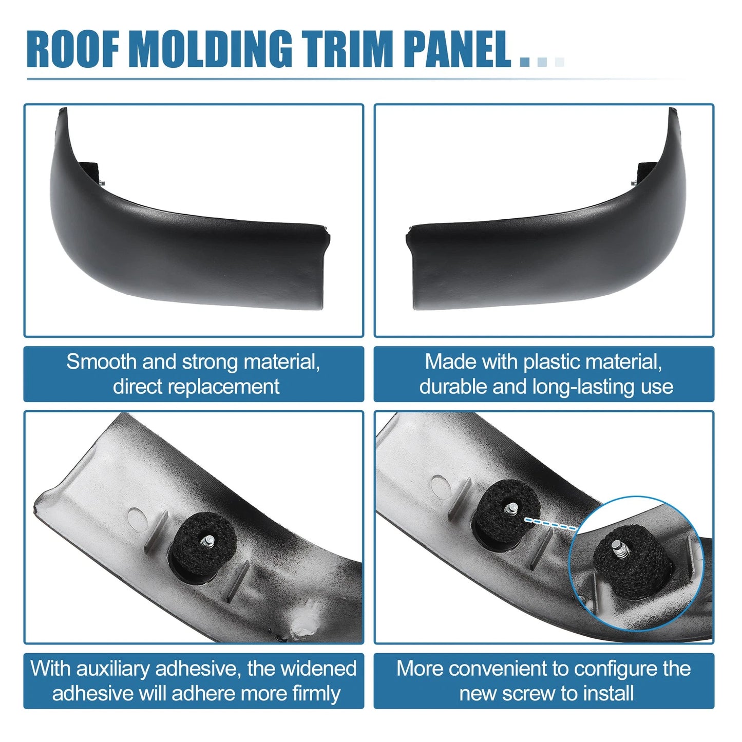 Roof Side Decorative Strips for Ford F-250 Super Duty (2017-2023)