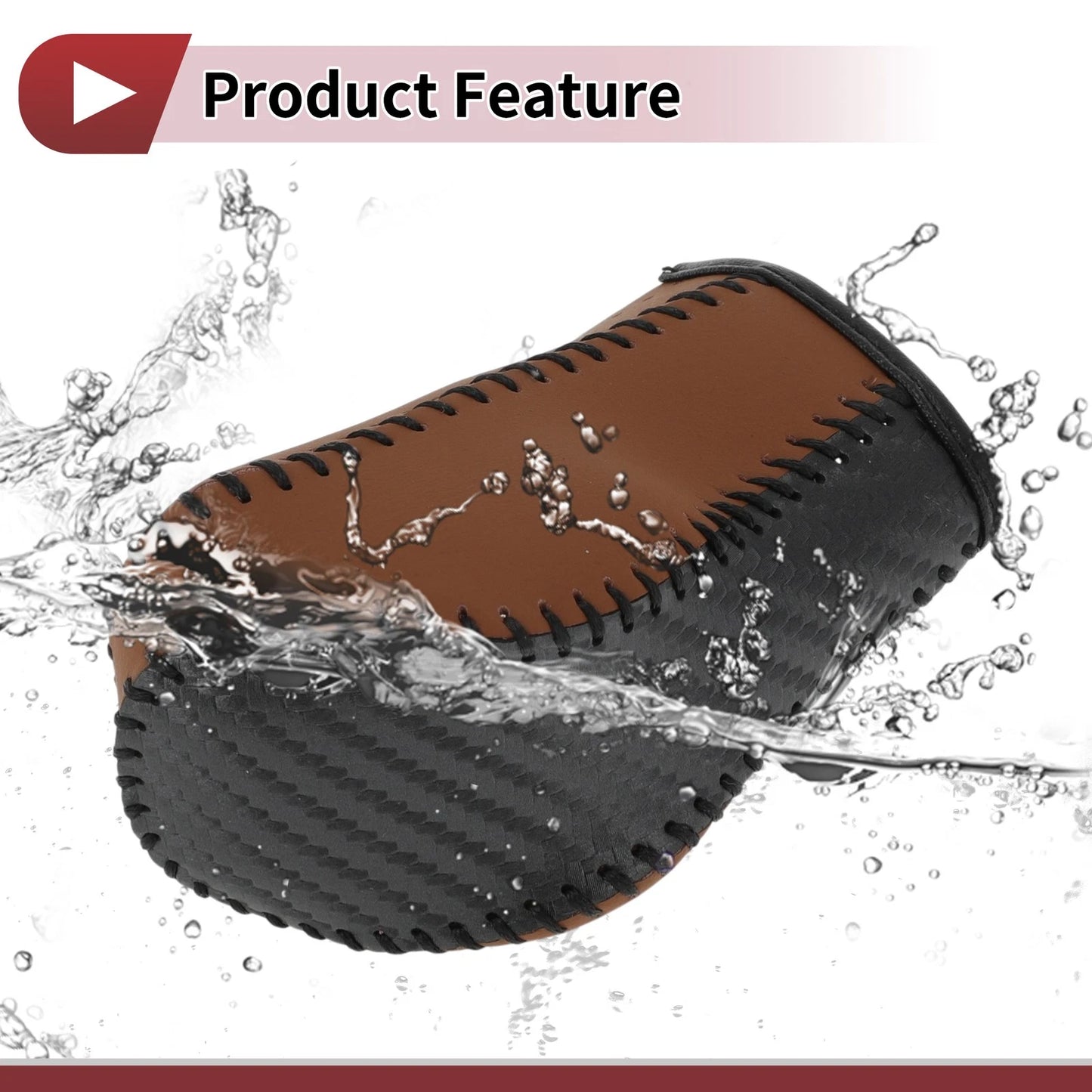 Gear Shift Knob Cover for FX37 EX37 EX25 IPLG (2013) Black Brown Faux Leather