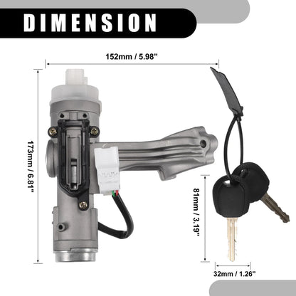 Ignition Lock Cylinder w/ Keys for Kia Rio (2006-2009) - 1 Set
