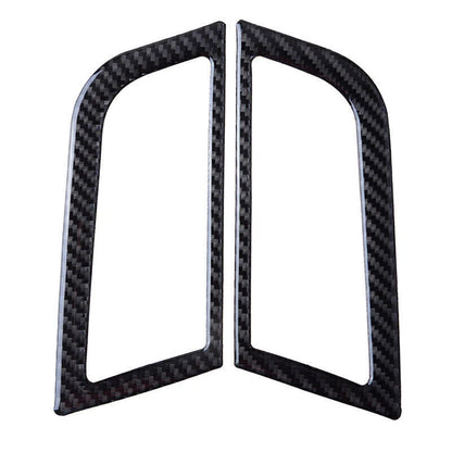Carbon Fiber Dashboard Side Air Vent Cover Trim for Ford Mustang (2015-2019)