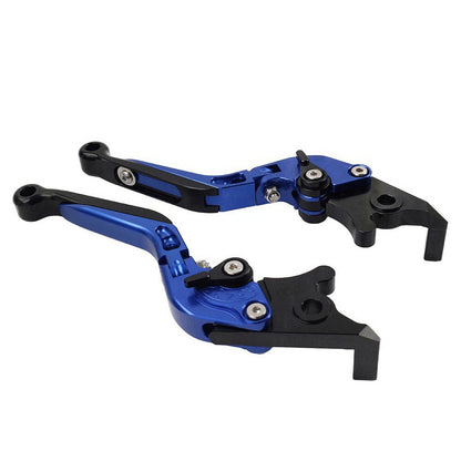 Blue CNC Extendable Brake Clutch Levers for BMW S1000RR S1000R (2015-2019)
