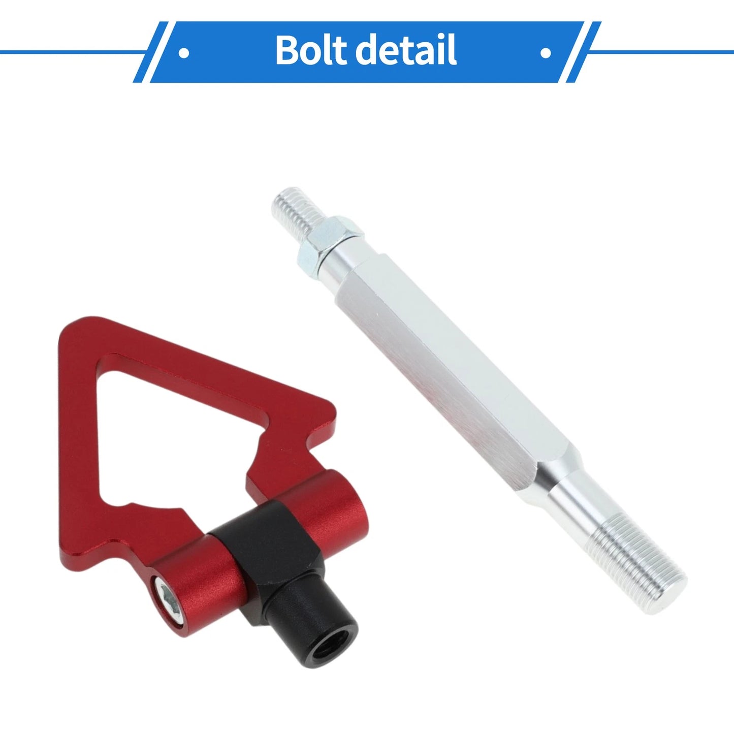 Red Folding Screw-on Tow Hooks for Subaru Impreza