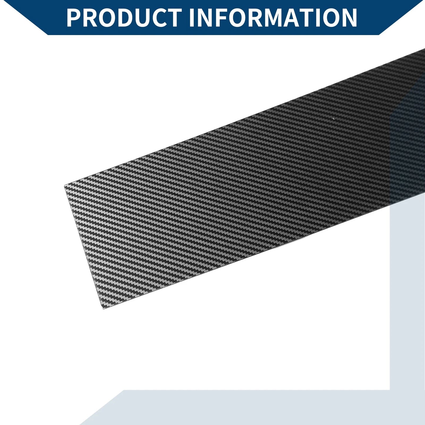4 x Car Pillar Window Trim Covers for Toyota Tundra (2007-2020) Black Carbon Fiber
