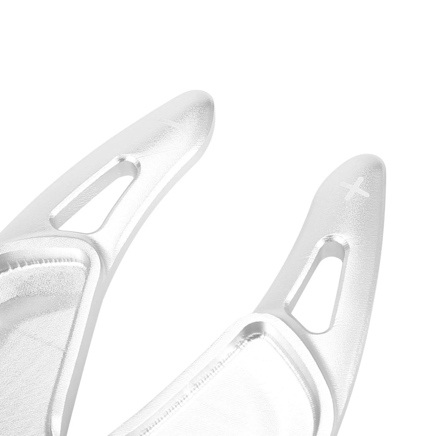 Silver Tone Steering Wheel Shift Paddle Covers for BMW X3 X4 X5 M5 Z4 (2011-2023)