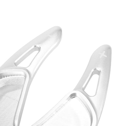 Silver Tone Steering Wheel Shift Paddle Covers for BMW X3 X4 X5 M5 Z4 (2011-2023)