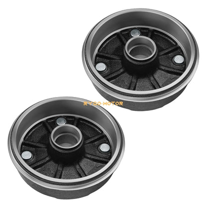 2 x Front Brake Drum W/Bolts for Kawasaki Mule 500 Mule 550