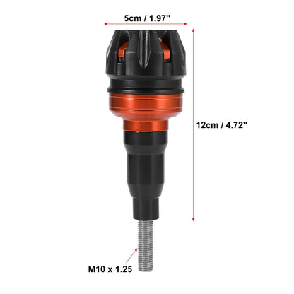 M10 x 1.5 Universal Motorcycle Exhaust Slider Falling Crash Protector Orange
