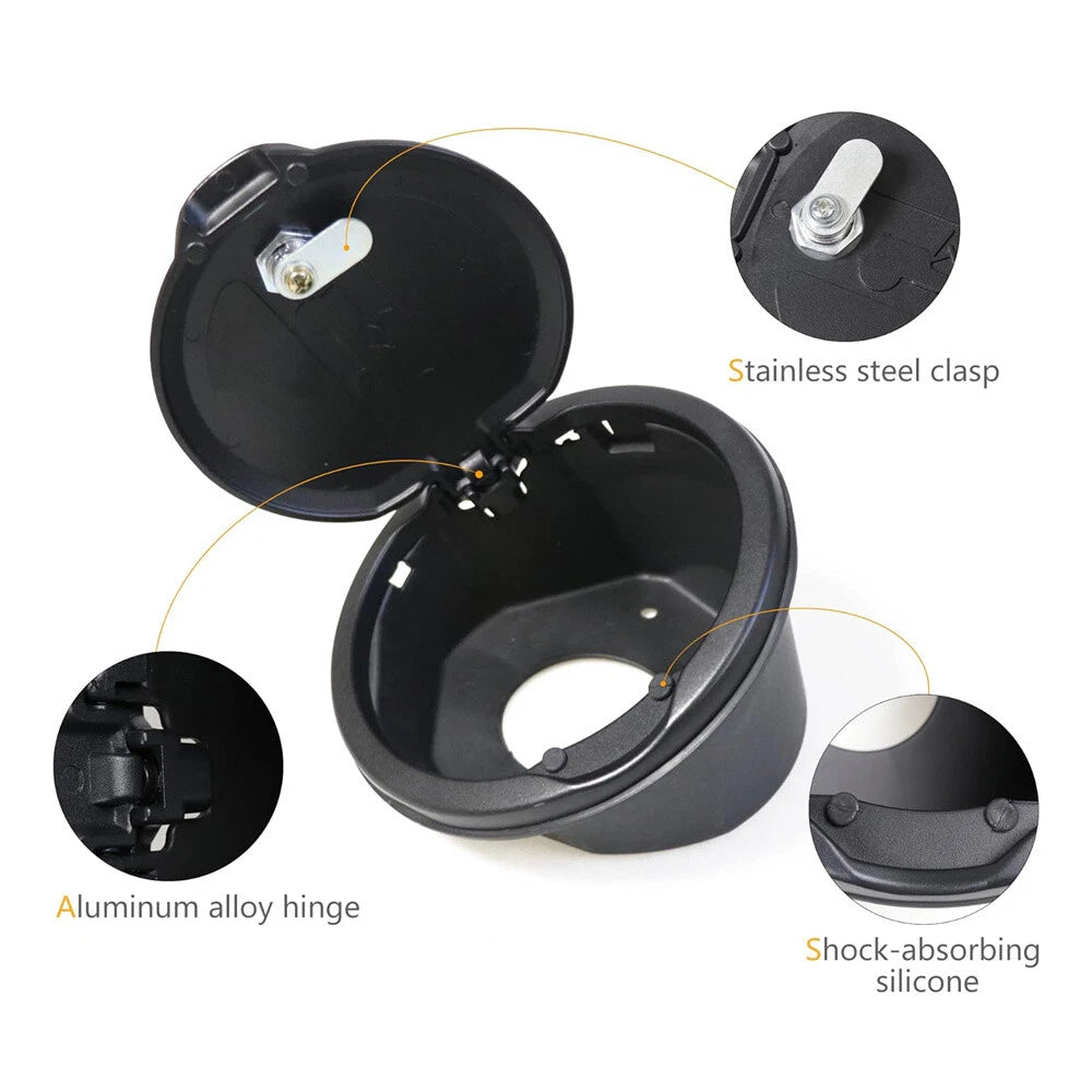 Locking Gas Tank Cap Fuel Filler Door Cover for 2018-2023 Jeep Wrangler JL