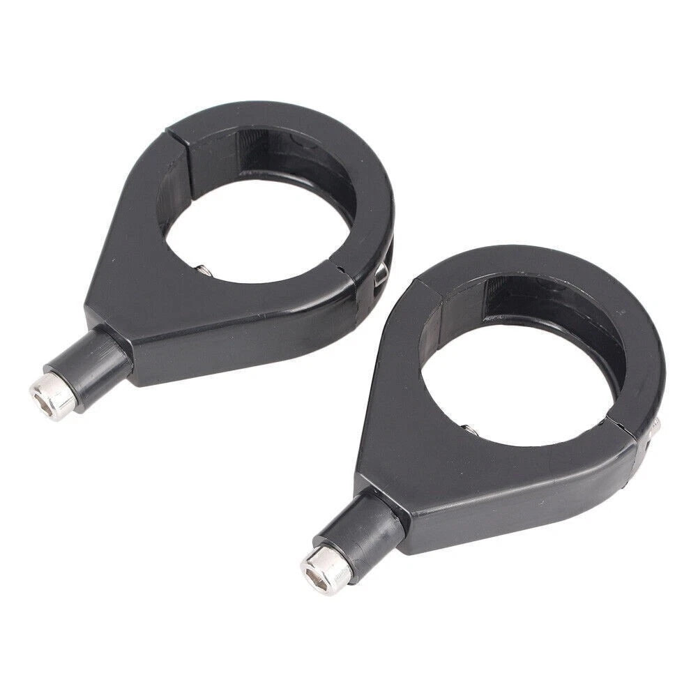 41mm ABS Turn Signal Indicator Fork Clamp Mount Bracket for Harley Black