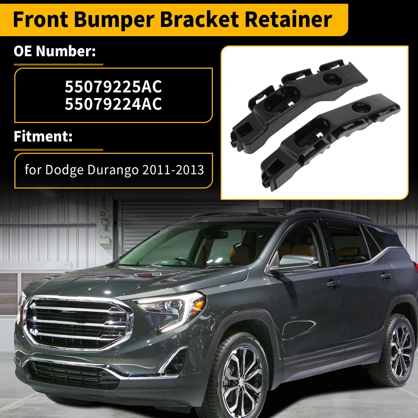 Front Bumper Bracket for Dodge Durango 2011-2013 (2 x Brackets)