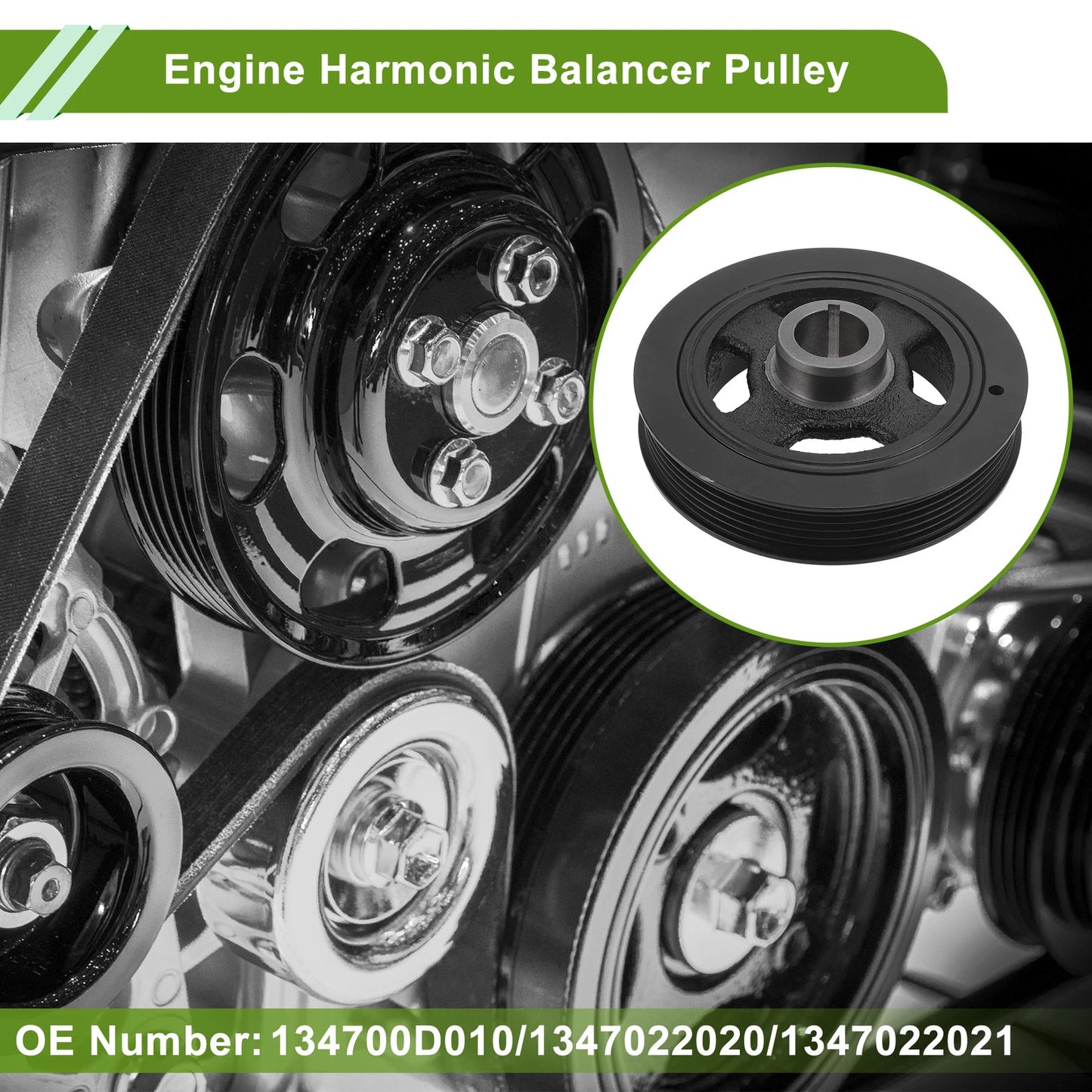 Harmonic Balancer Crankshaft Pulley for Toyota Matrix
