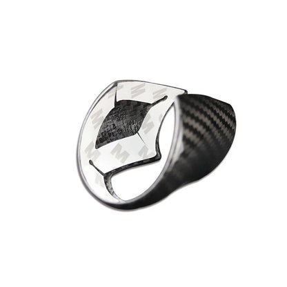 Carbon Fiber Back Gear Shift Knob Cover Trim Fit For Mazda 3 6 CX-4 CX-5