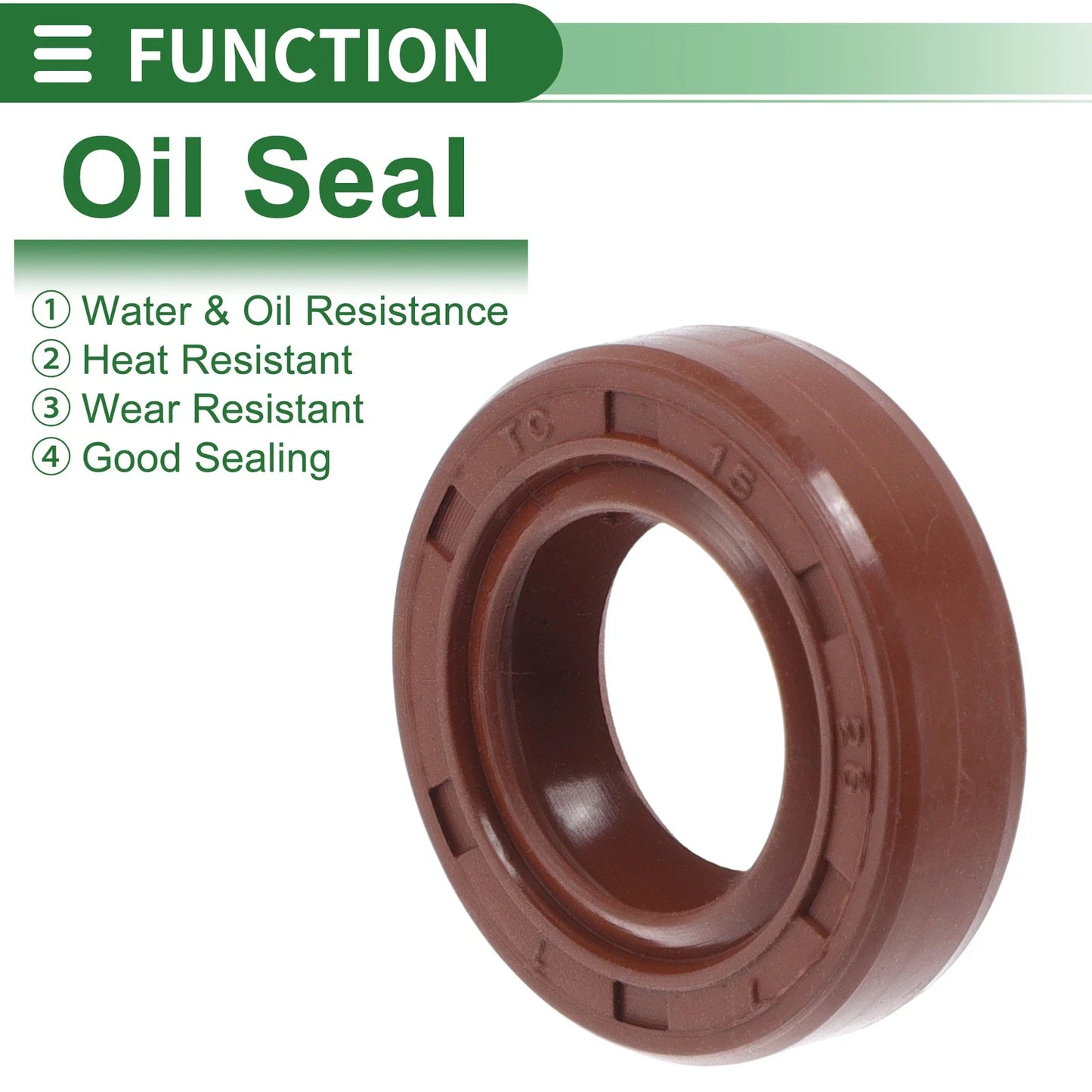 Oil Seal / 15x26x7mm / Seal Ring Rotary Shaft Seal FKM Rubber for Make Model