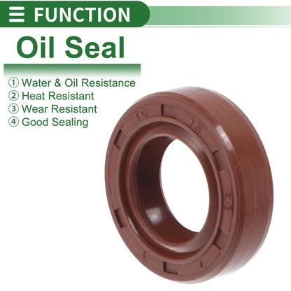 Oil Seal / 15x26x7mm / Seal Ring Rotary Shaft Seal FKM Rubber for Make Model