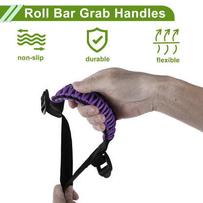 Purple Roll Bar Grab Handles for Jeep Wrangler (2024-2025)