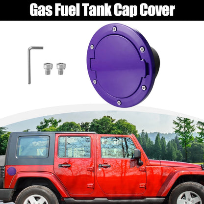 Purple Gas Fuel Tank Filler Cap Cover for Jeep Wrangler (2007-2018)