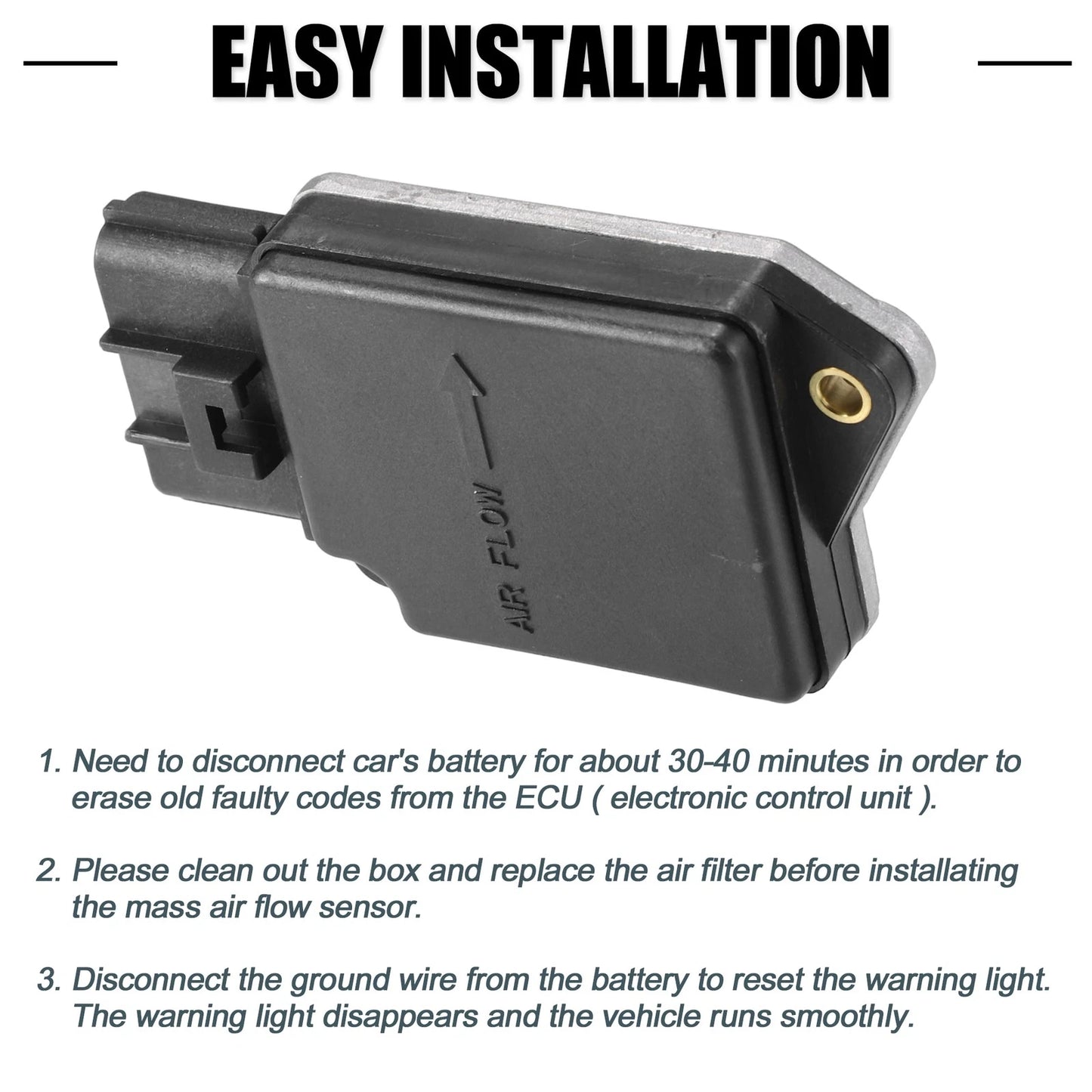 Mass Airflow Sensor for Ford Aerostar V6 3.0L (1996-1997)