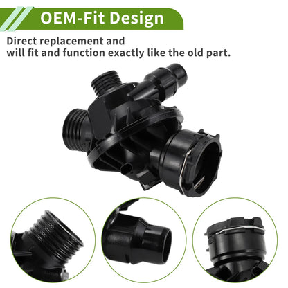 Engine Coolant Thermostat Housing for BMW E92 F30 F15 335i 435i X5 X6 (2007-2019)