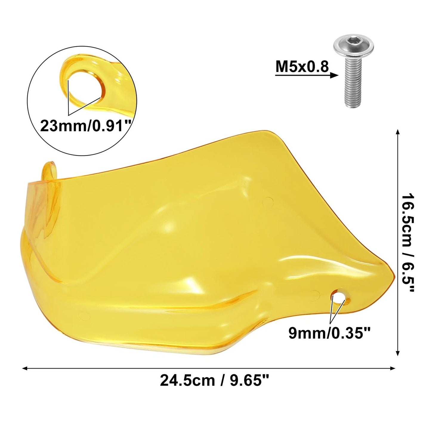 2 x Pair Handguard Protector Yellow for BMW R1250GS (2019–2024)