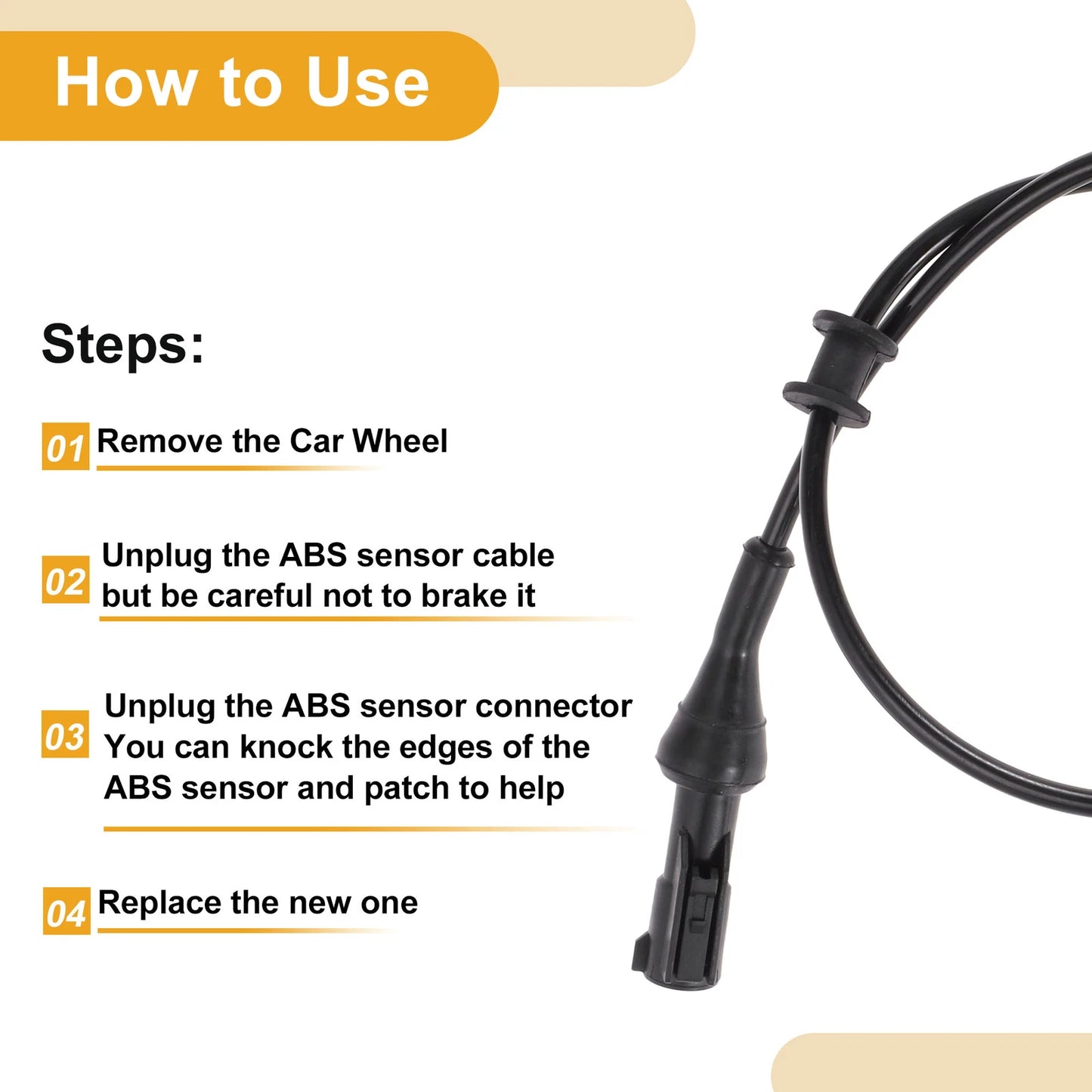 ABS Wheel Speed Sensor for Ford Explorer Rear Right (2002-2005)