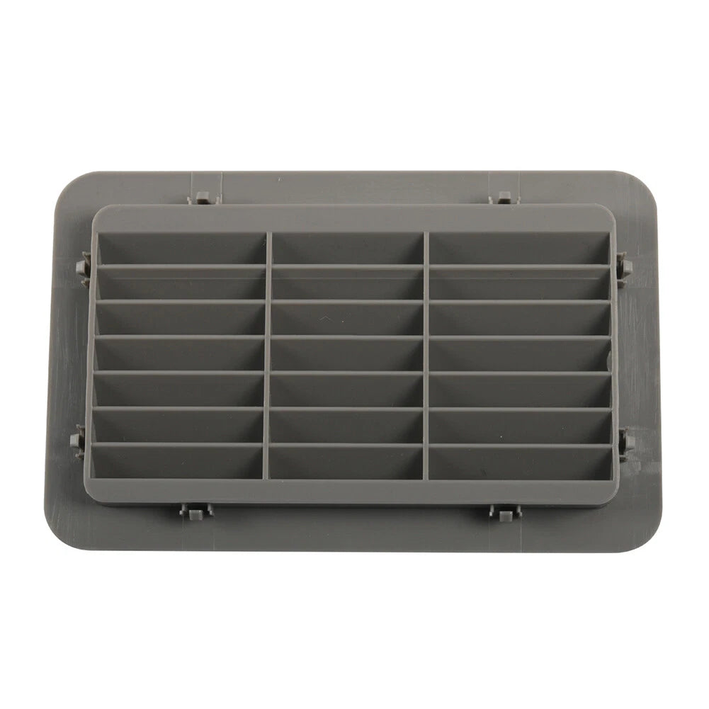 Louvered Air Outlet Grill Cover for RV Bus - Gray Ventilation Grille Trim