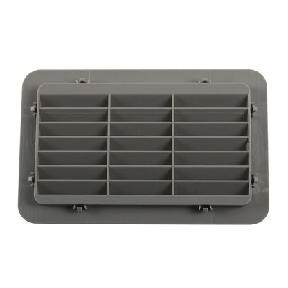 Louvered Air Outlet Grill Cover for RV Bus - Gray Ventilation Grille Trim