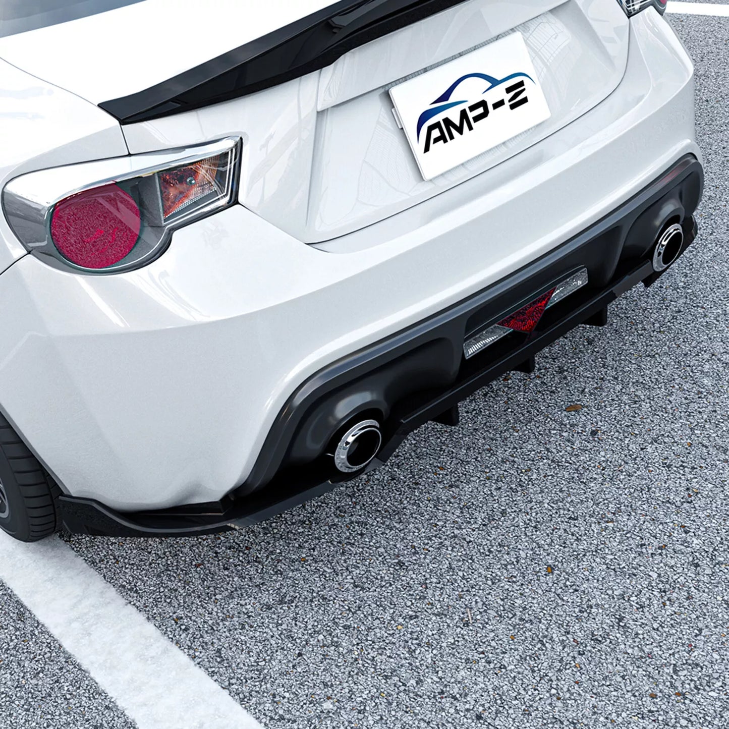 1x Gloss Black Rear Diffuser Lip for Subaru BRZ/Scion FR-S (2013-2020)