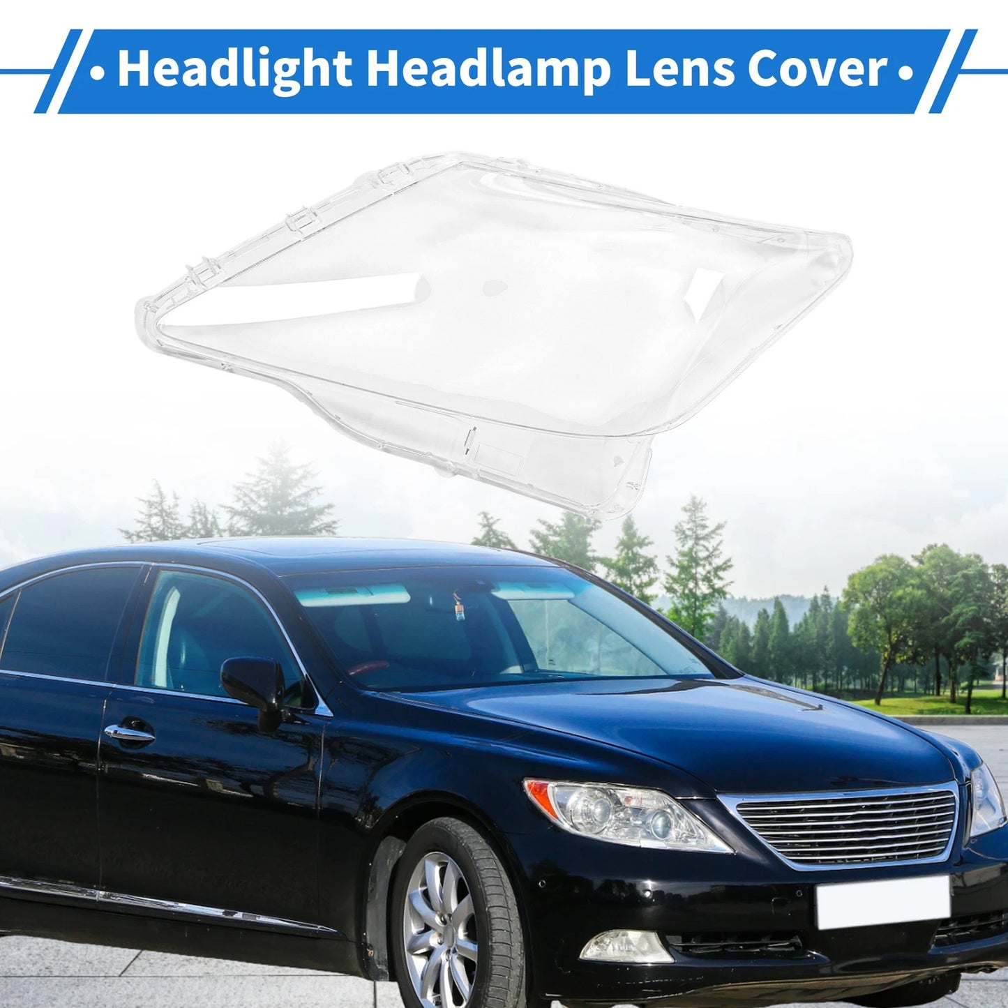 1 x Front Left Headlight Lens Cover for Lexus LX570 (2007-2012)