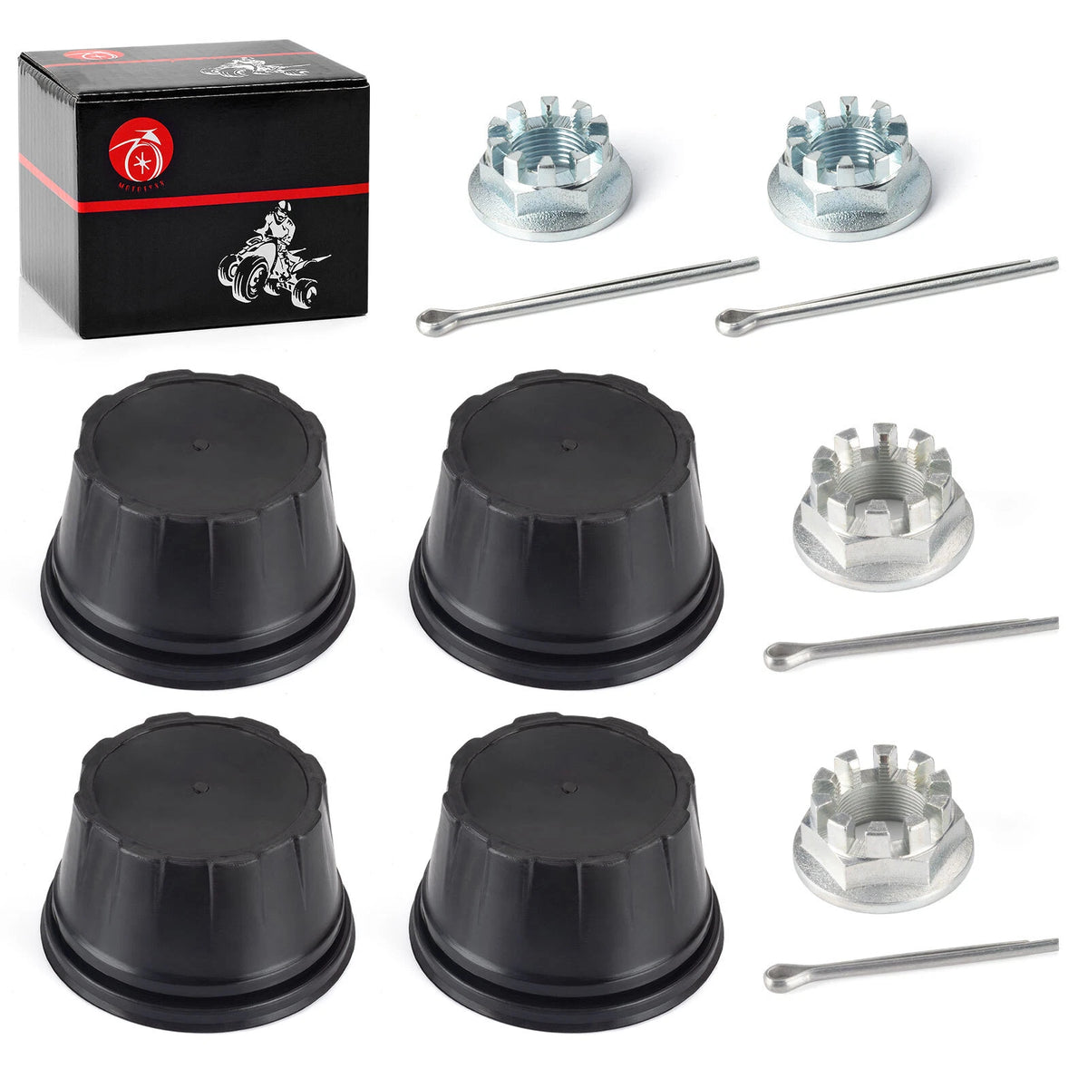Front & Rear Wheel Cap Axle Nut Pin for Honda Rancher TRX350TE/TM (2000–2006)