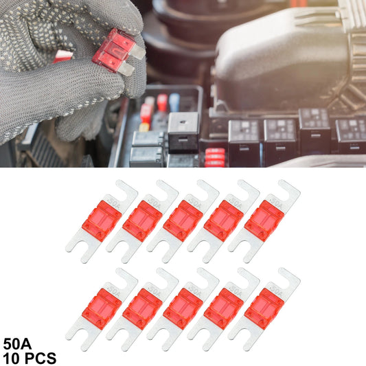 10pcs 50A AFS Mini ANL Fuses for Car Truck Motorcycle