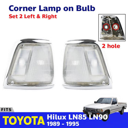 Corner Lights Turn Signal Lamp Clear Fits 1989-1995 Toyota Hilux LN85 Ute Truck