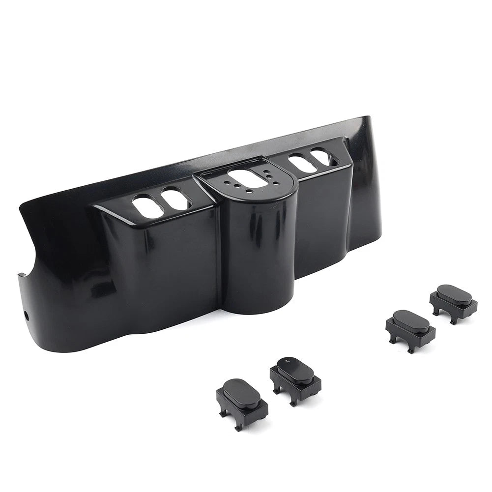 Unpainted Black Inner Fairing Switch Cap Kit for Harley Electra Glide (1996-2013)
