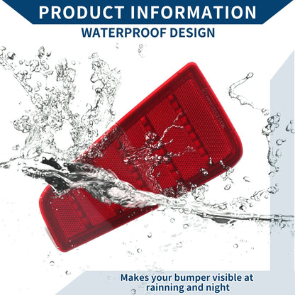 Rear Right Bumper Reflector for Toyota Yaris (2012-2014) Red
