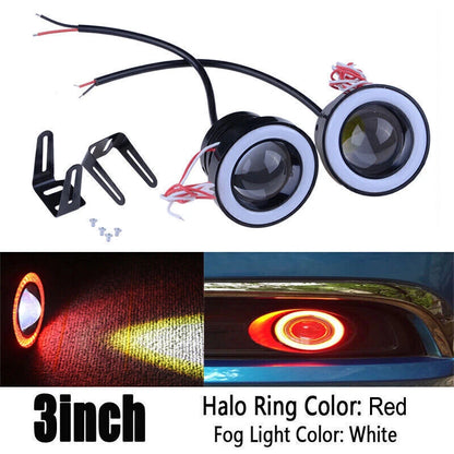 2 x 3" Car Projector LED Fog Light Lamps