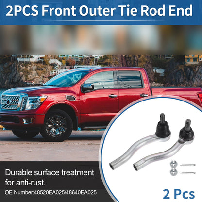 Front Outer Tie Rod End Links for Nissan Frontier