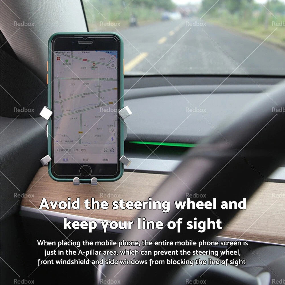 Phone Clip Holder Mount for Tesla Model 3 Y Interior Modification (2017-2023)